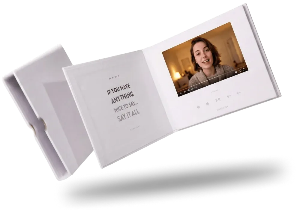 Tribute Video Book keepsake - group video gift you can hold