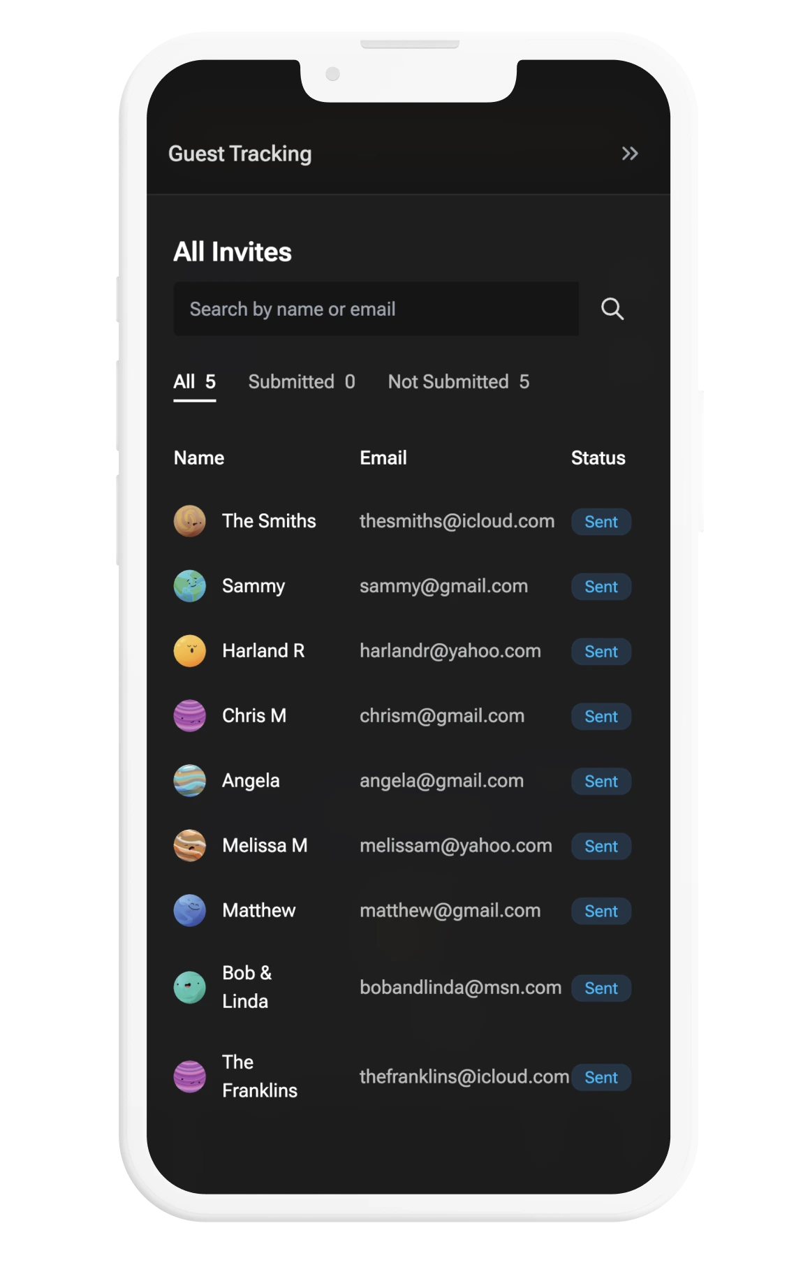 Invite friends and family to record video messages
